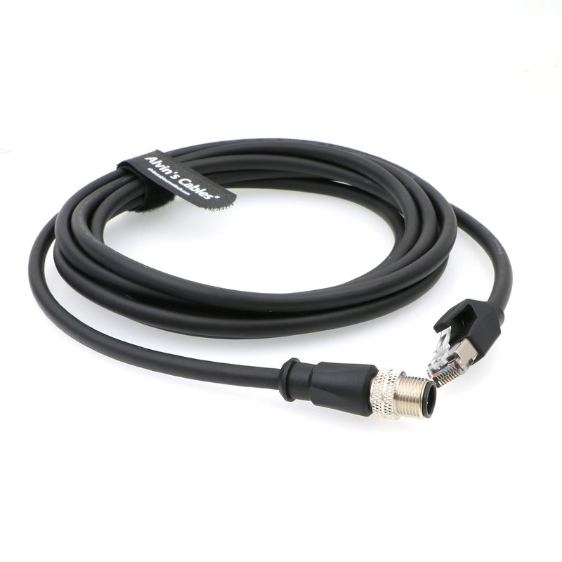 Alvin's Cables M12 4 Position D Coded to RJ45 Ethernet Cable M12 4 Pin Male to RJ45 Male Network Shielded Cord Industrial Ethernet Cable 3M - Image 4